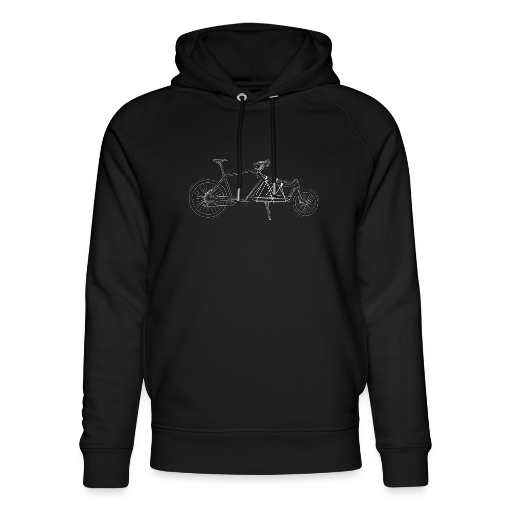 Unisex Hoodie Gravel Cargo Sketch - black