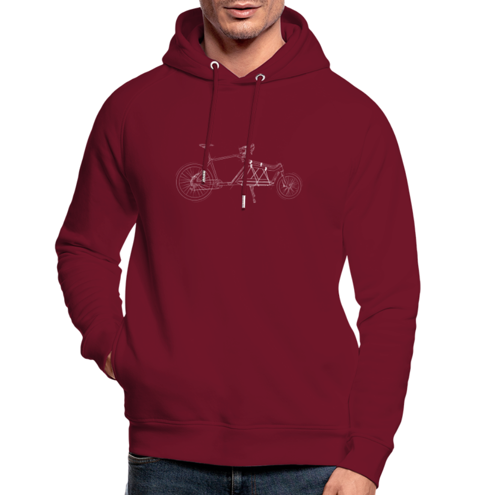 Unisex Hoodie Gravel Cargo Sketch - burgundy
