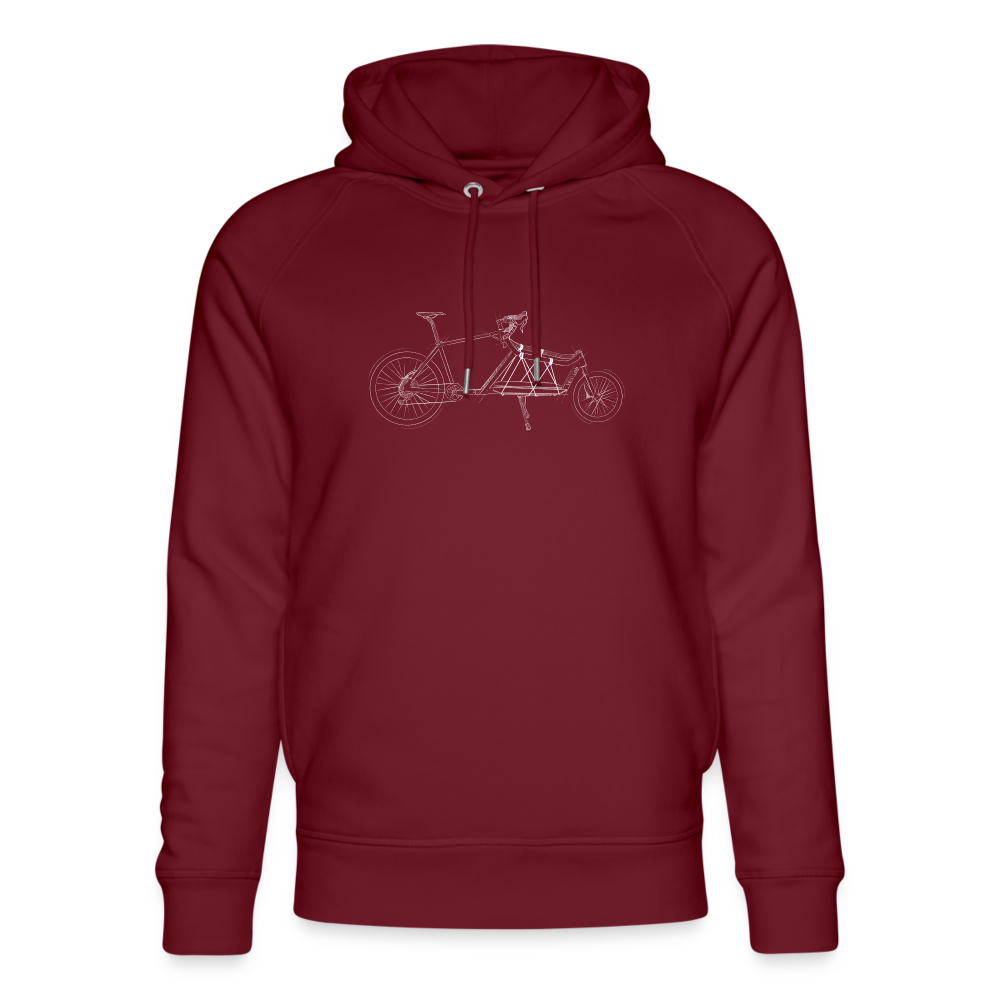 Unisex Hoodie Gravel Cargo Sketch - burgundy