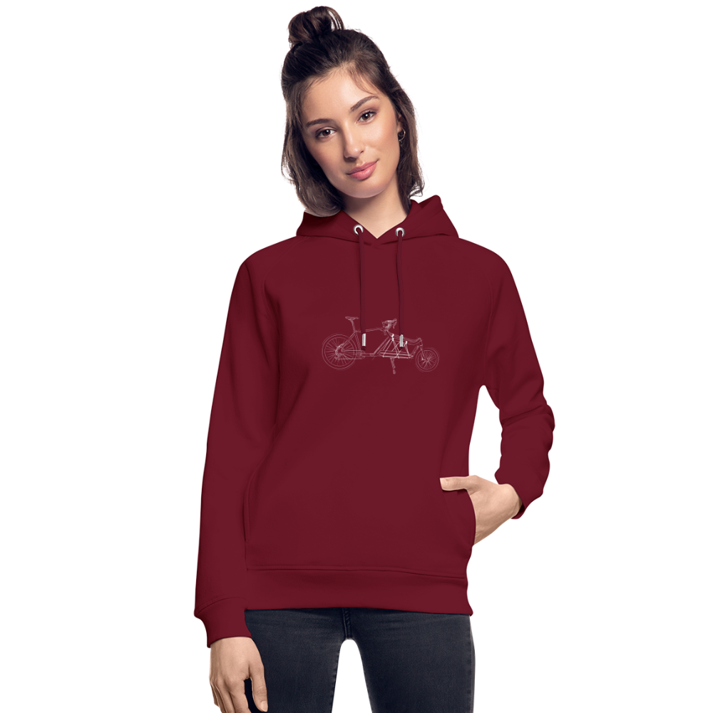 Unisex Hoodie Gravel Cargo Sketch - burgundy