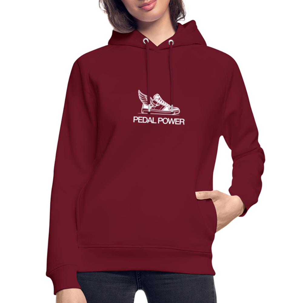 Pedal Power Unisex Hoodie - burgundy