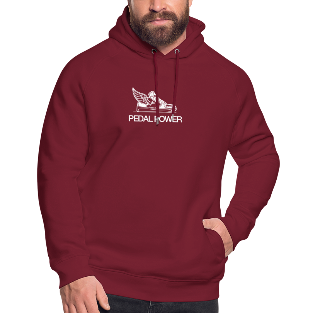 Pedal Power Unisex Hoodie - burgundy