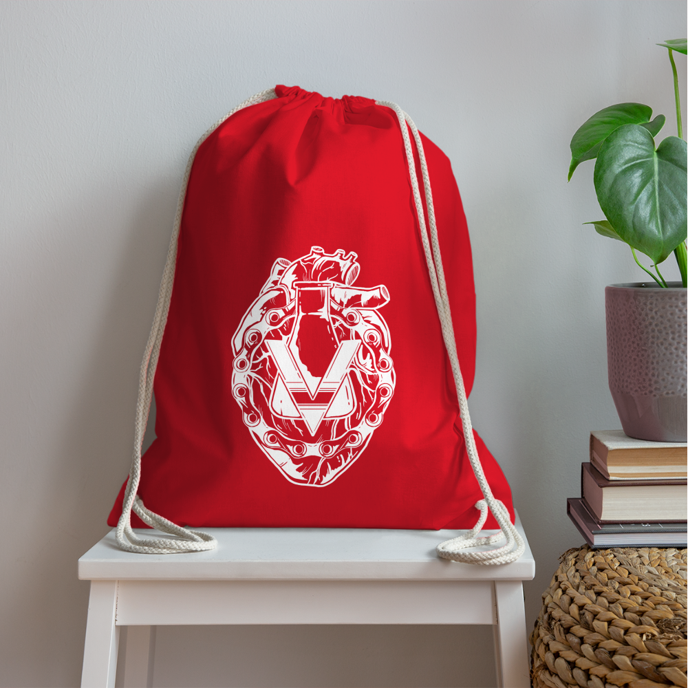 Drawstring Bag - red