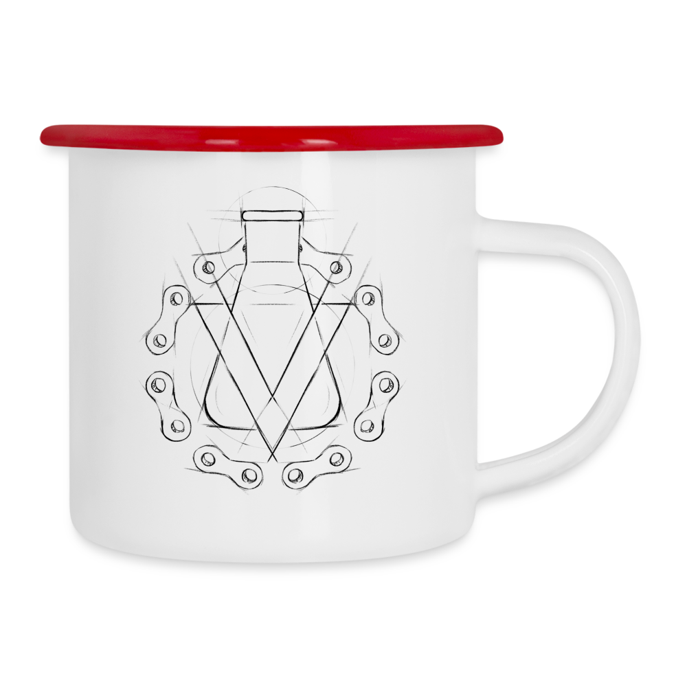 Camper Mug - white/red