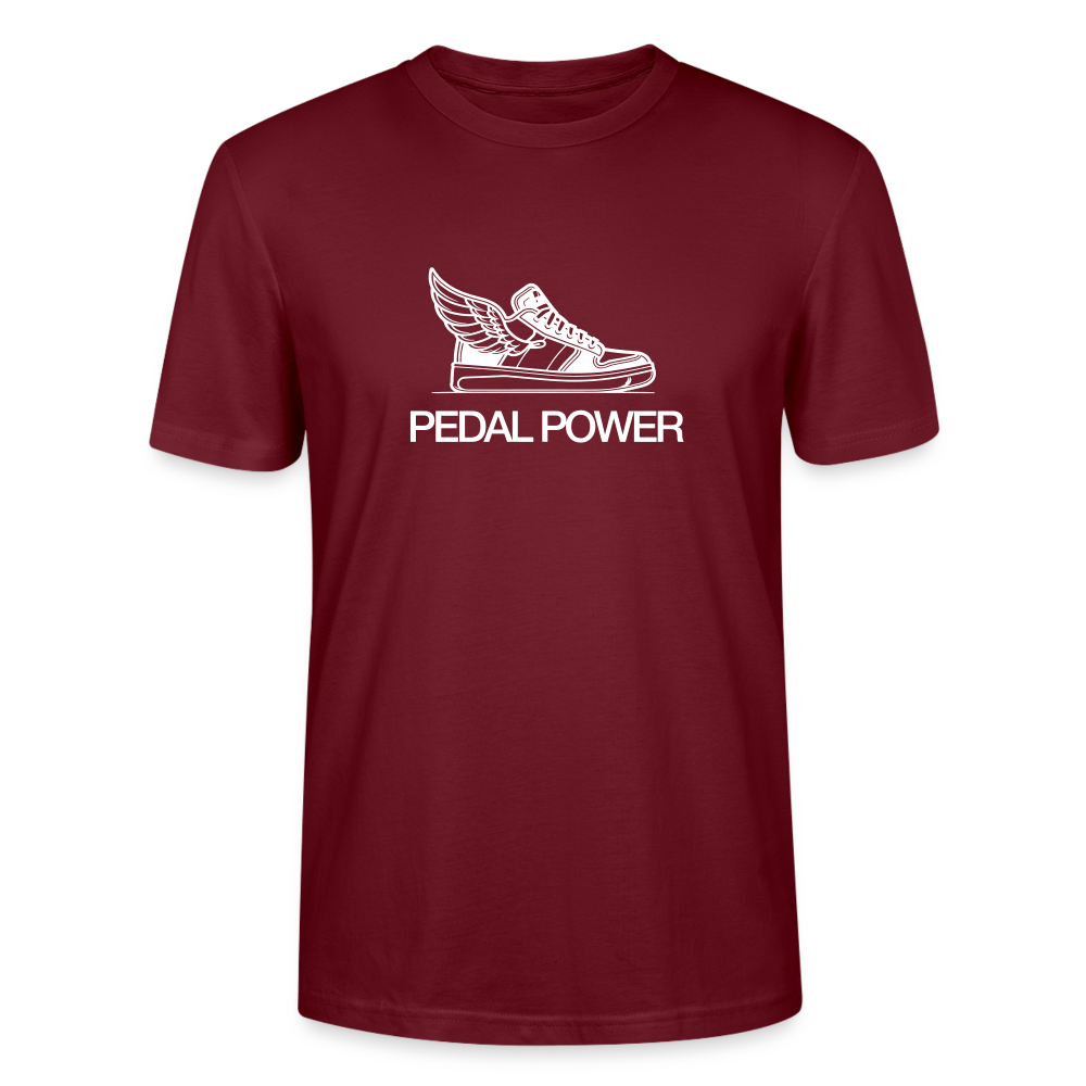 Pedal Power T-Shirt - Burgunderrot