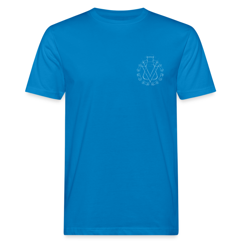 Men's Organic T-Shirt - peacock-blue