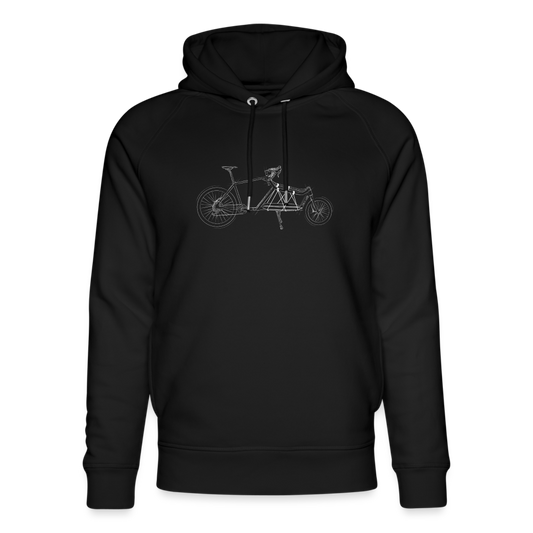 Unisex Hoodie Gravel Cargo Sketch - black