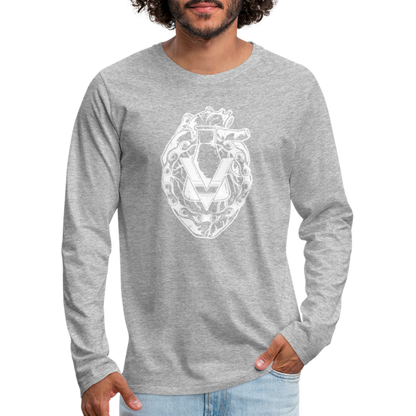 Men's Premium Longsleeve Shirt - heather grey