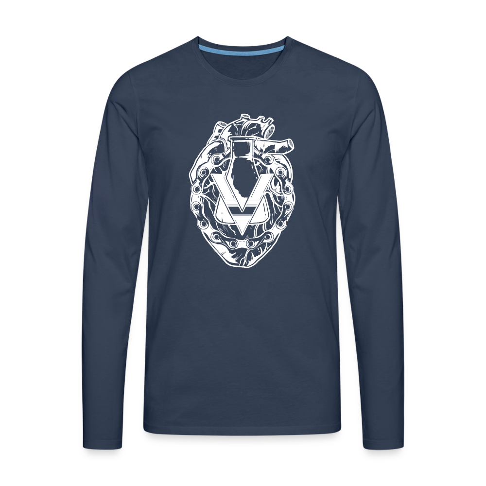 Men's Premium Longsleeve Shirt - navy