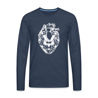 Men's Premium Longsleeve Shirt - navy