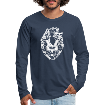 Men's Premium Longsleeve Shirt - navy