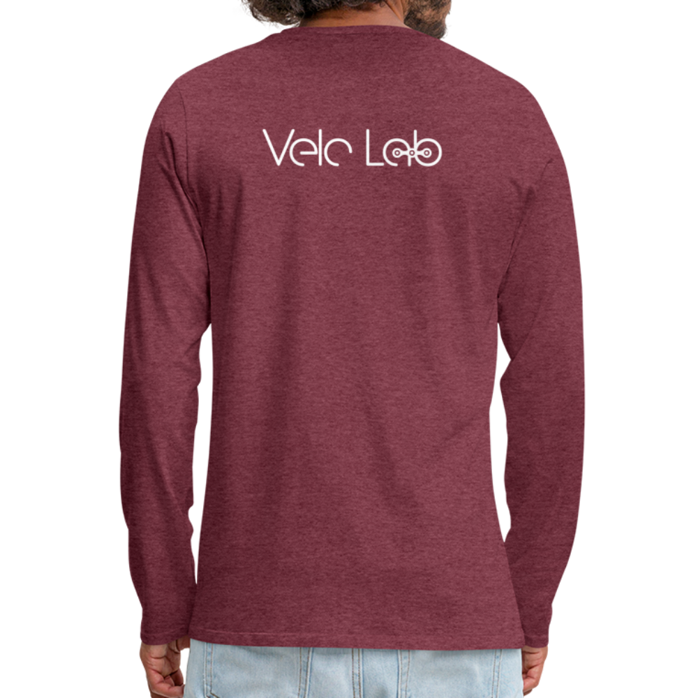 Men's Premium Longsleeve Shirt - heather burgundy