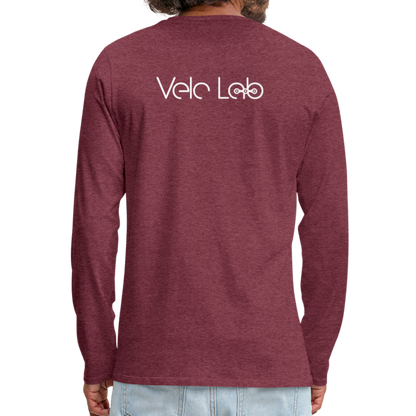 Men's Premium Longsleeve Shirt - heather burgundy