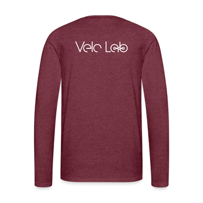 Men's Premium Longsleeve Shirt - heather burgundy