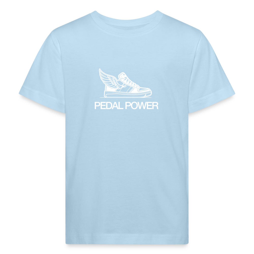 Kinder Pedal Power Bio-T-Shirt - light blue