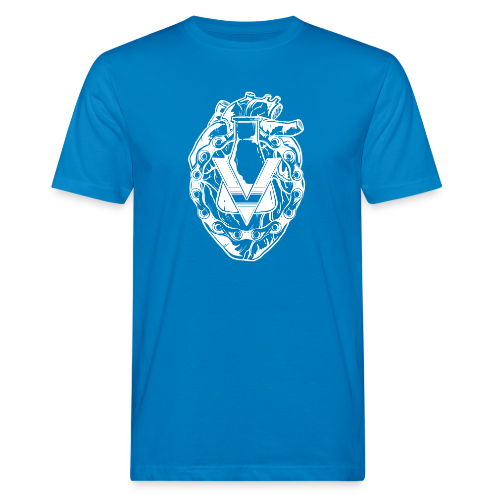 Herz Men's Organic T-Shirt - peacock-blue