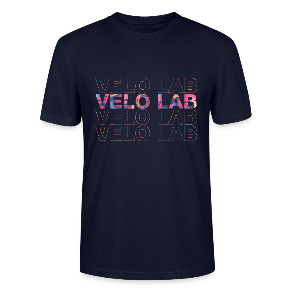 Velo Lab Colour splash Logos -T-shirt Men - Navy