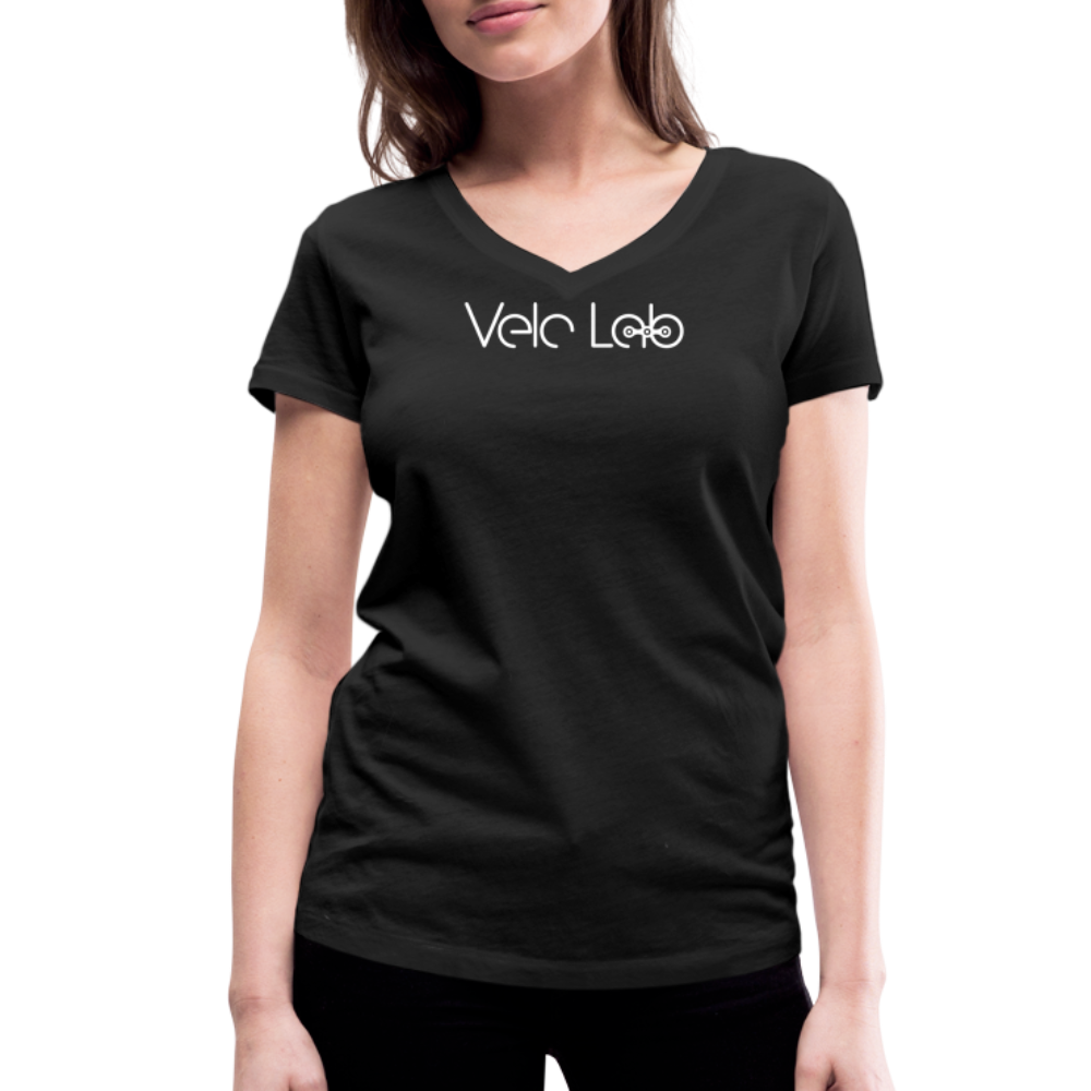 Women's Organic V-Neck T-Shirt by Stanley & Stella - black