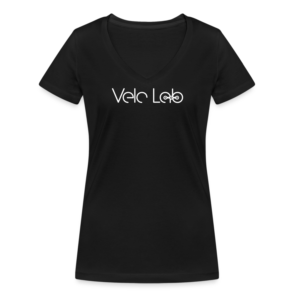 Women's Organic V-Neck T-Shirt by Stanley & Stella - black