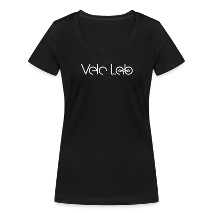 Women's Organic V-Neck T-Shirt by Stanley & Stella - black