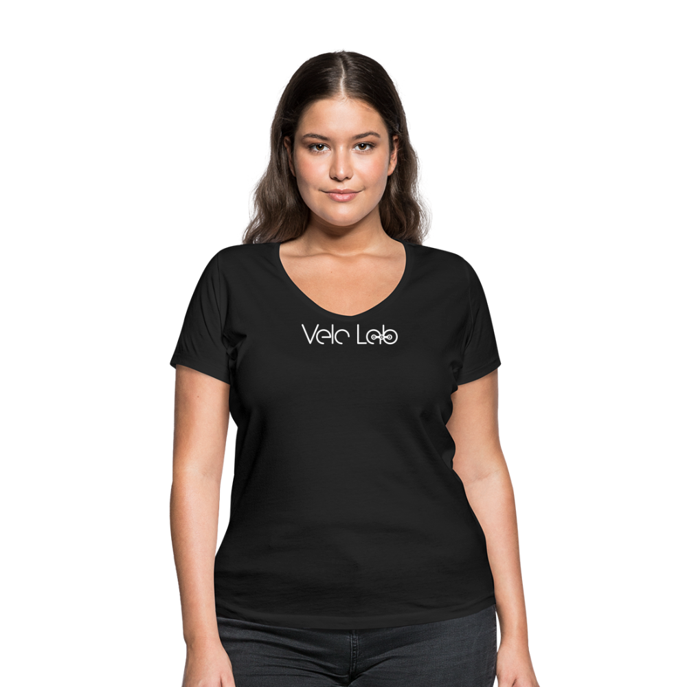 Women's Organic V-Neck T-Shirt by Stanley & Stella - black