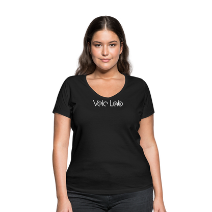 Women's Organic V-Neck T-Shirt by Stanley & Stella - black