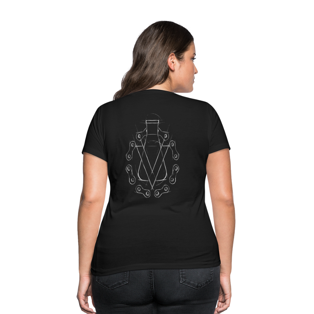 Women's Organic V-Neck T-Shirt by Stanley & Stella - black