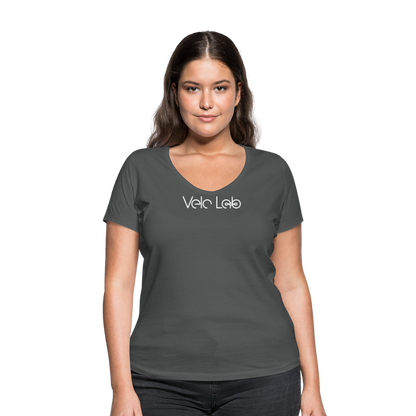 Women's Organic V-Neck T-Shirt by Stanley & Stella - charcoal