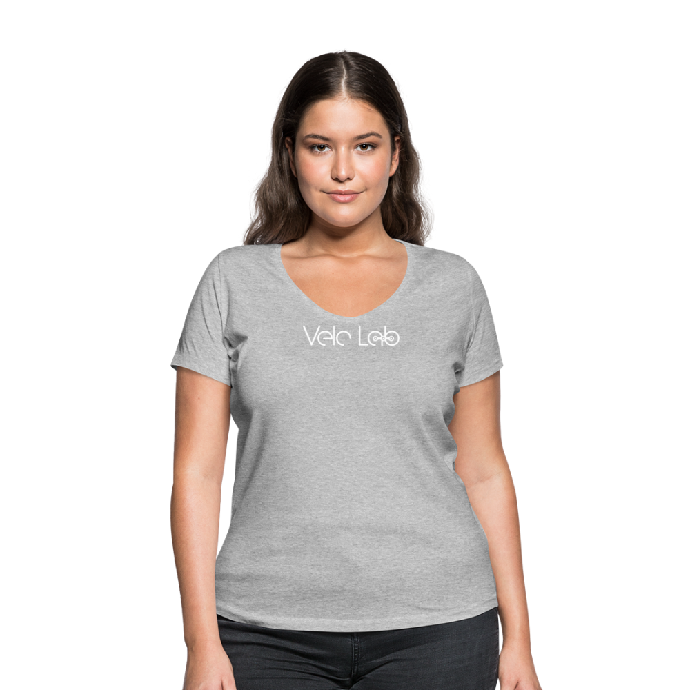 Women's Organic V-Neck T-Shirt by Stanley & Stella - heather grey