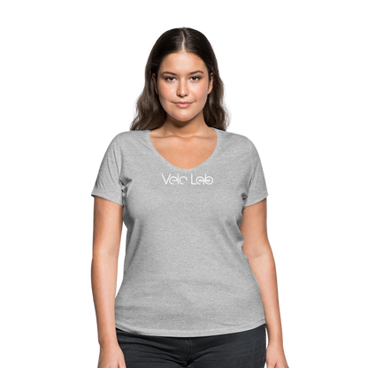 Women's Organic V-Neck T-Shirt by Stanley & Stella - heather grey