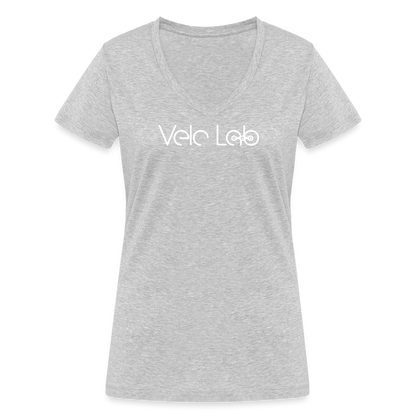 Women's Organic V-Neck T-Shirt by Stanley & Stella - heather grey