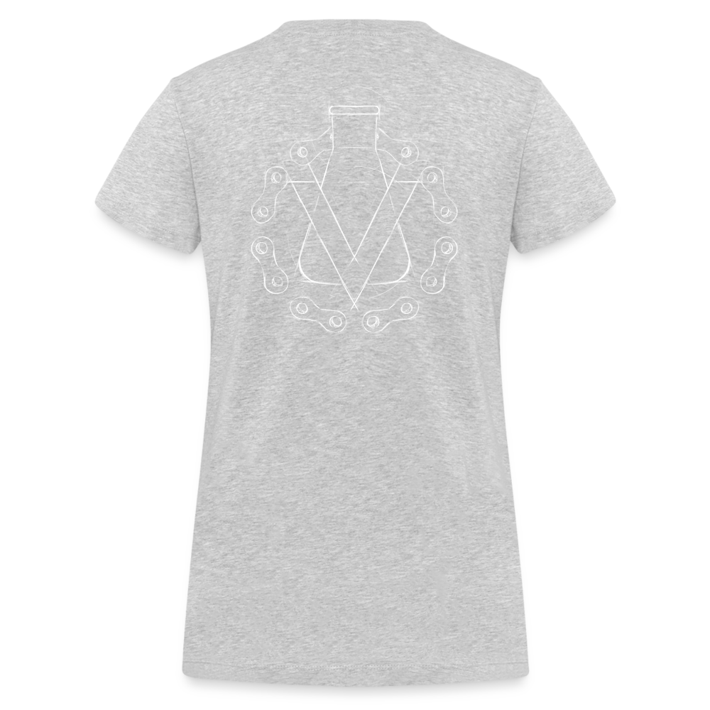 Women's Organic V-Neck T-Shirt by Stanley & Stella - heather grey