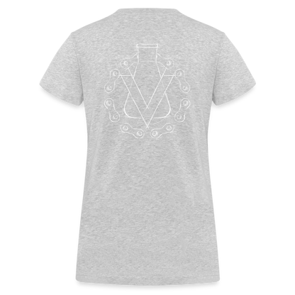 Women's Organic V-Neck T-Shirt by Stanley & Stella - heather grey