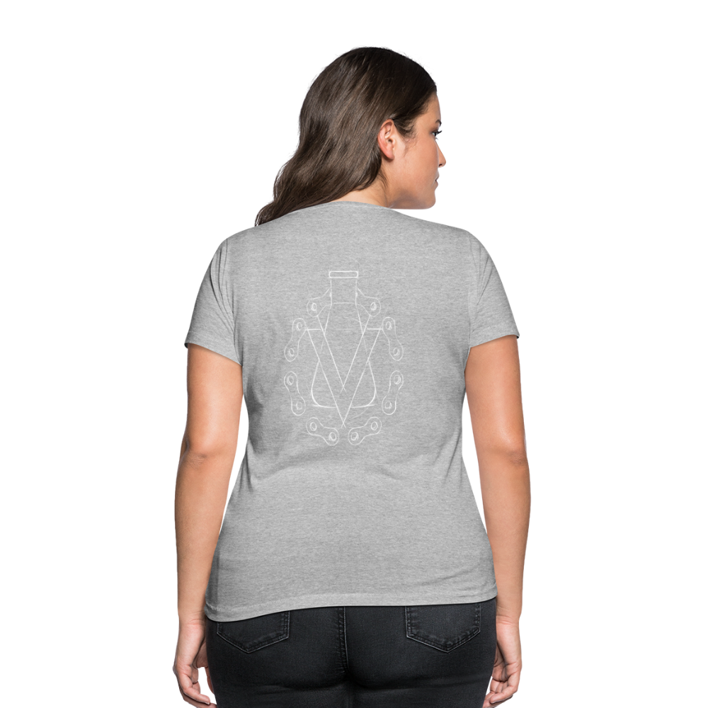 Women's Organic V-Neck T-Shirt by Stanley & Stella - heather grey