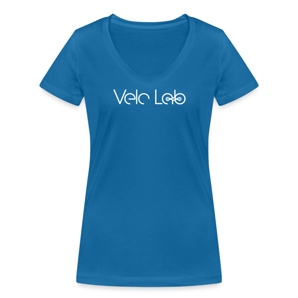 Women's Organic V-Neck T-Shirt by Stanley & Stella - peacock-blue