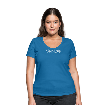 Women's Organic V-Neck T-Shirt by Stanley & Stella - peacock-blue