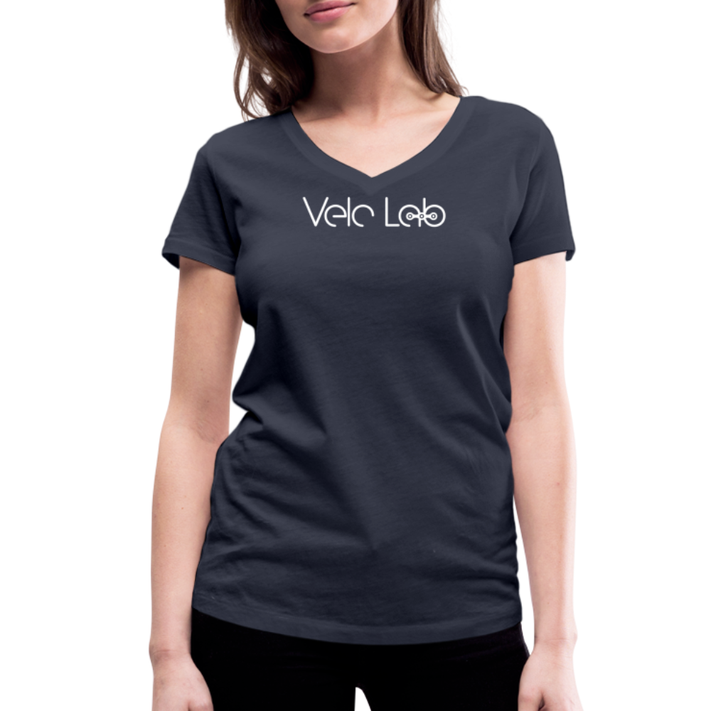 Women's Organic V-Neck T-Shirt by Stanley & Stella - navy