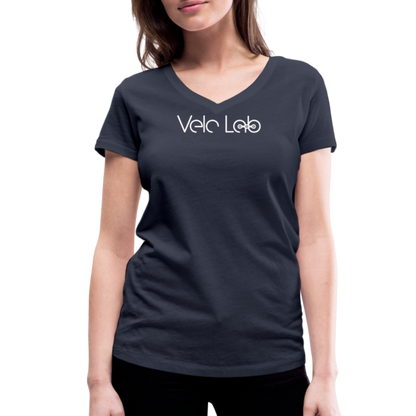 Women's Organic V-Neck T-Shirt by Stanley & Stella - navy