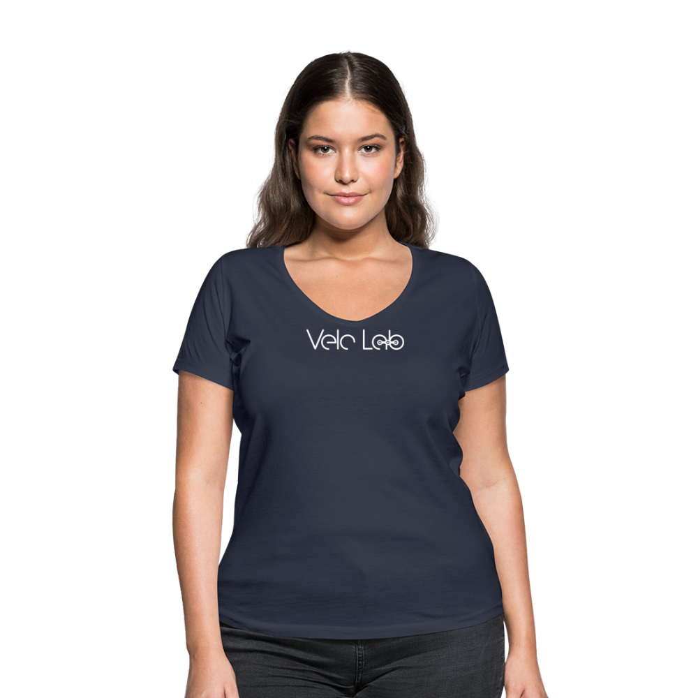 Women's Organic V-Neck T-Shirt by Stanley & Stella - navy