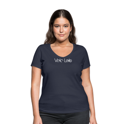 Women's Organic V-Neck T-Shirt by Stanley & Stella - navy