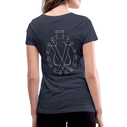 Women's Organic V-Neck T-Shirt by Stanley & Stella - navy