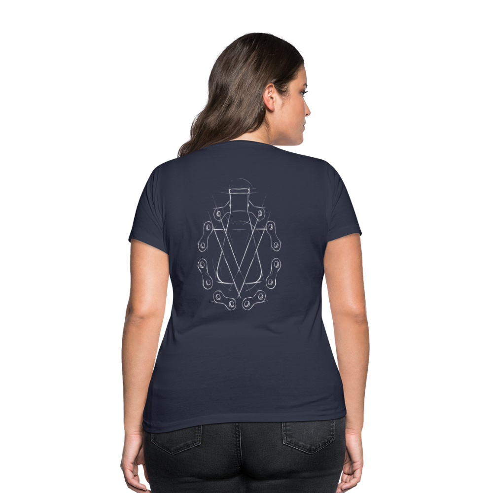 Women's Organic V-Neck T-Shirt by Stanley & Stella - navy