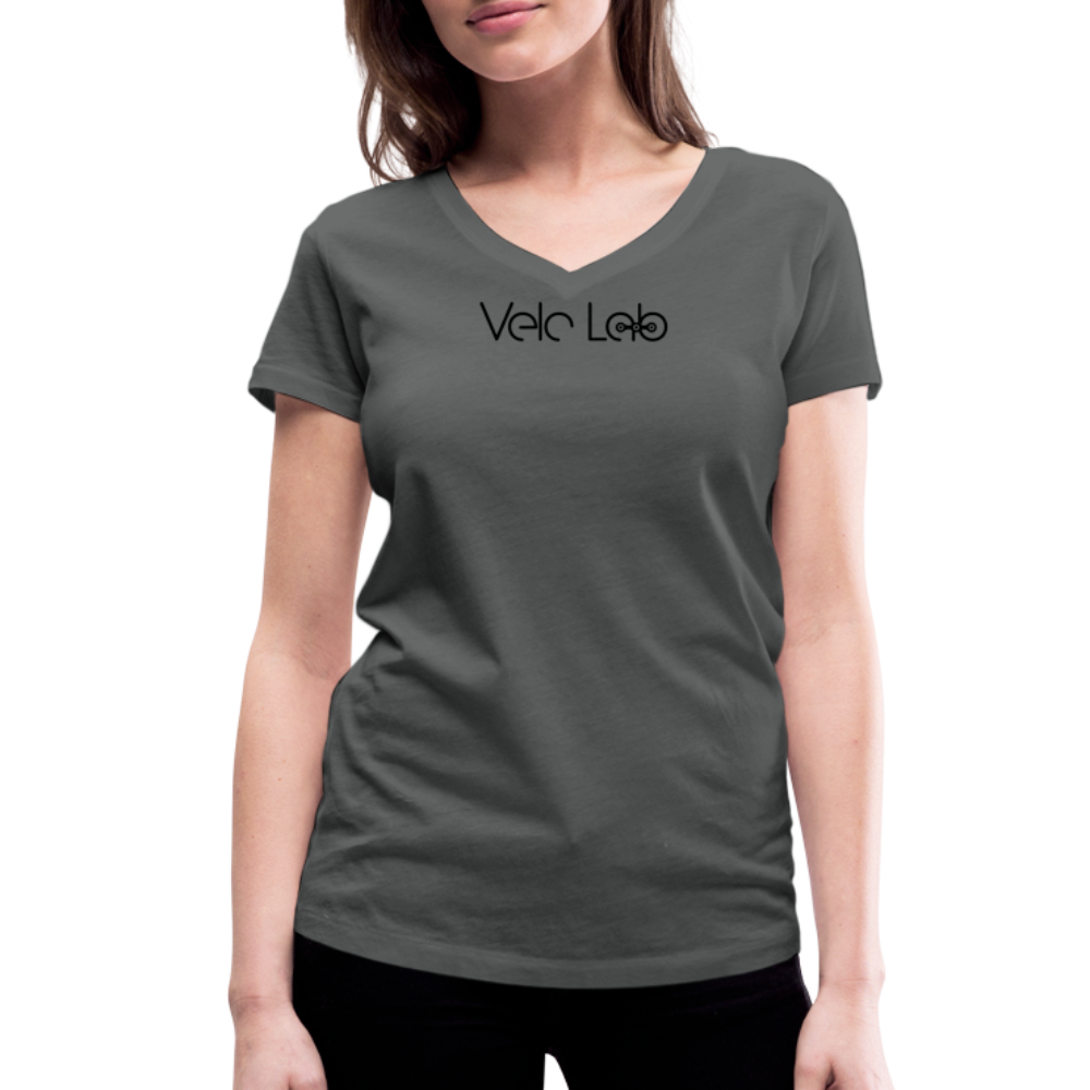 Women's Organic V-Neck T-Shirt by Stanley & Stella - charcoal