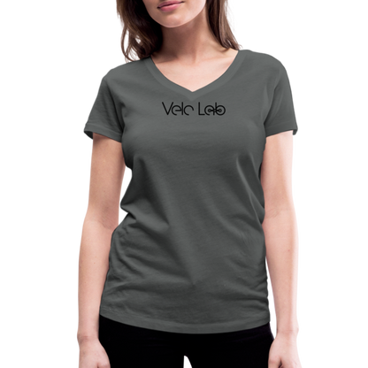 Women's Organic V-Neck T-Shirt by Stanley & Stella - charcoal