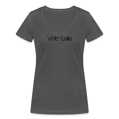 Women's Organic V-Neck T-Shirt by Stanley & Stella - charcoal