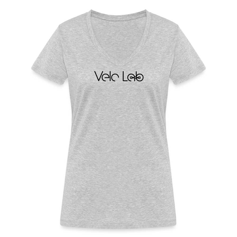 Women's Organic V-Neck T-Shirt by Stanley & Stella - heather grey