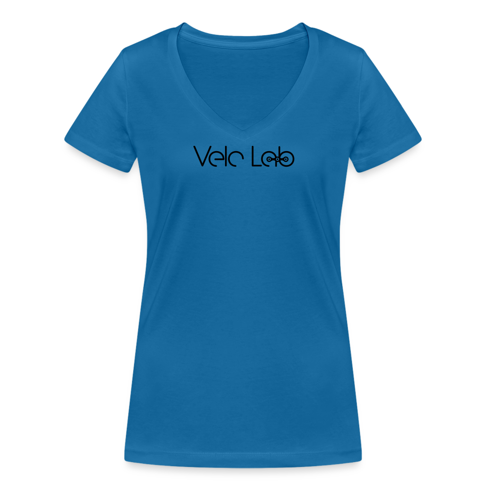 Women's Organic V-Neck T-Shirt by Stanley & Stella - peacock-blue