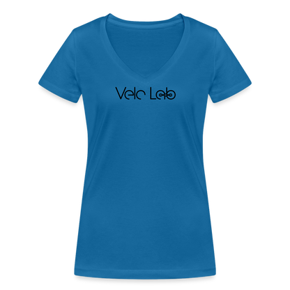 Women's Organic V-Neck T-Shirt by Stanley & Stella - peacock-blue