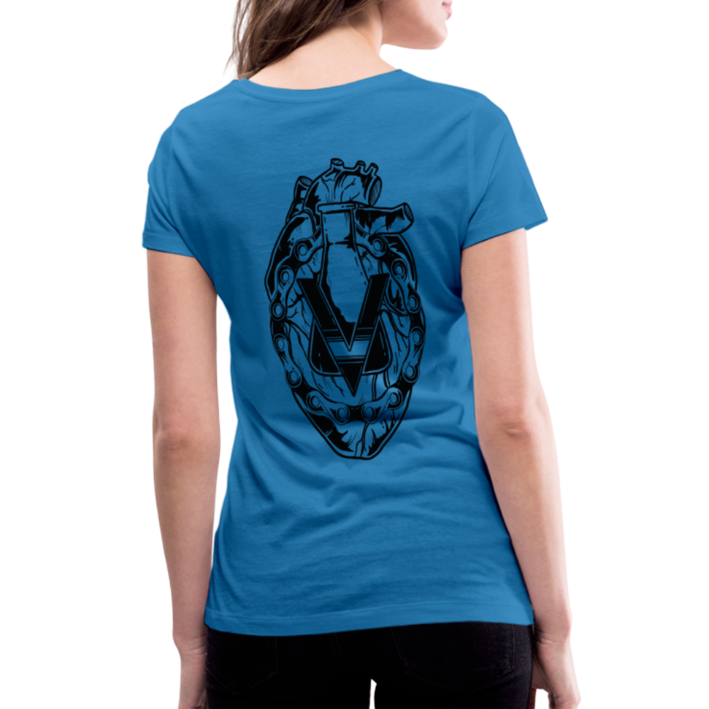 Women's Organic V-Neck T-Shirt by Stanley & Stella - peacock-blue